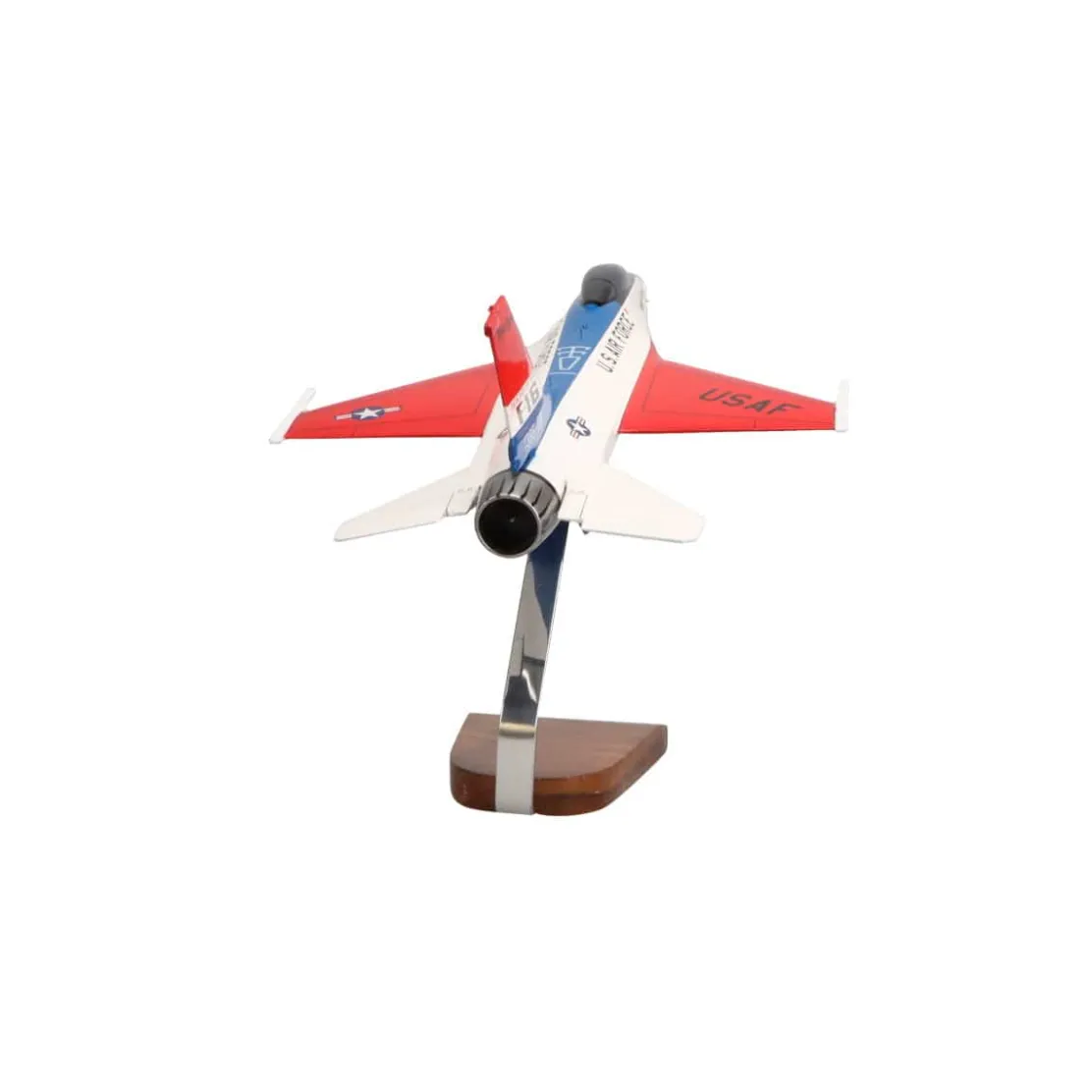 F-16 Viper Demo Team Large Mahogany Model