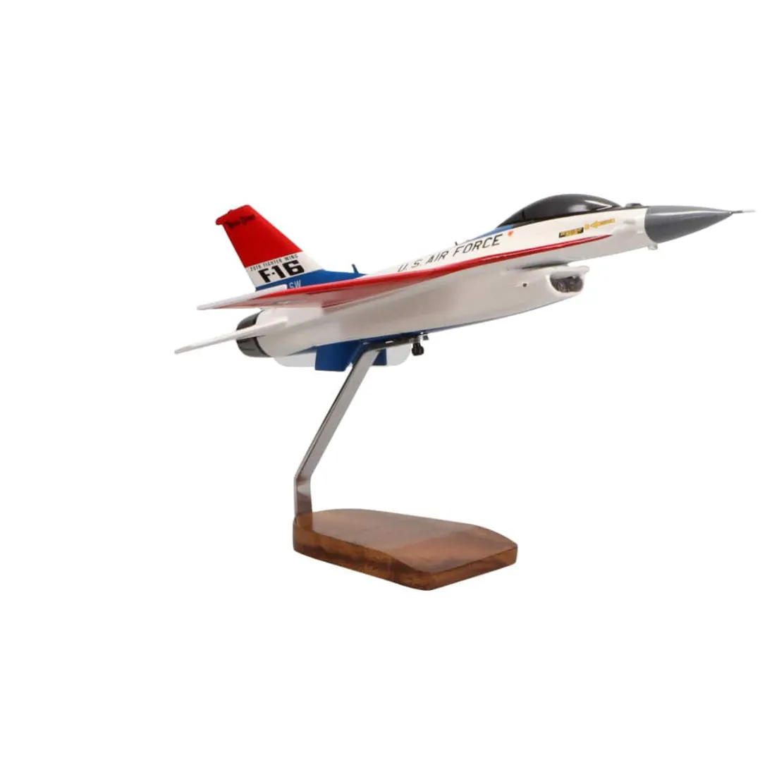F-16 Viper Demo Team Large Mahogany Model