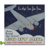 Go By Air Personalized Wood Sign 28x28