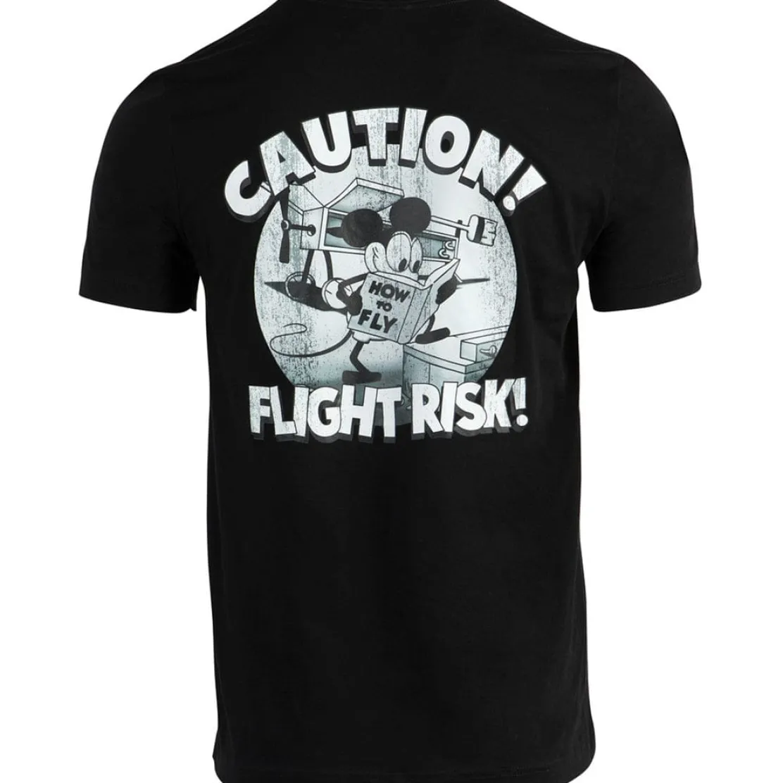 Grounded Aviators Society - Caution Flight Risk T-Shirt by Aeroplane Apparel Co.
