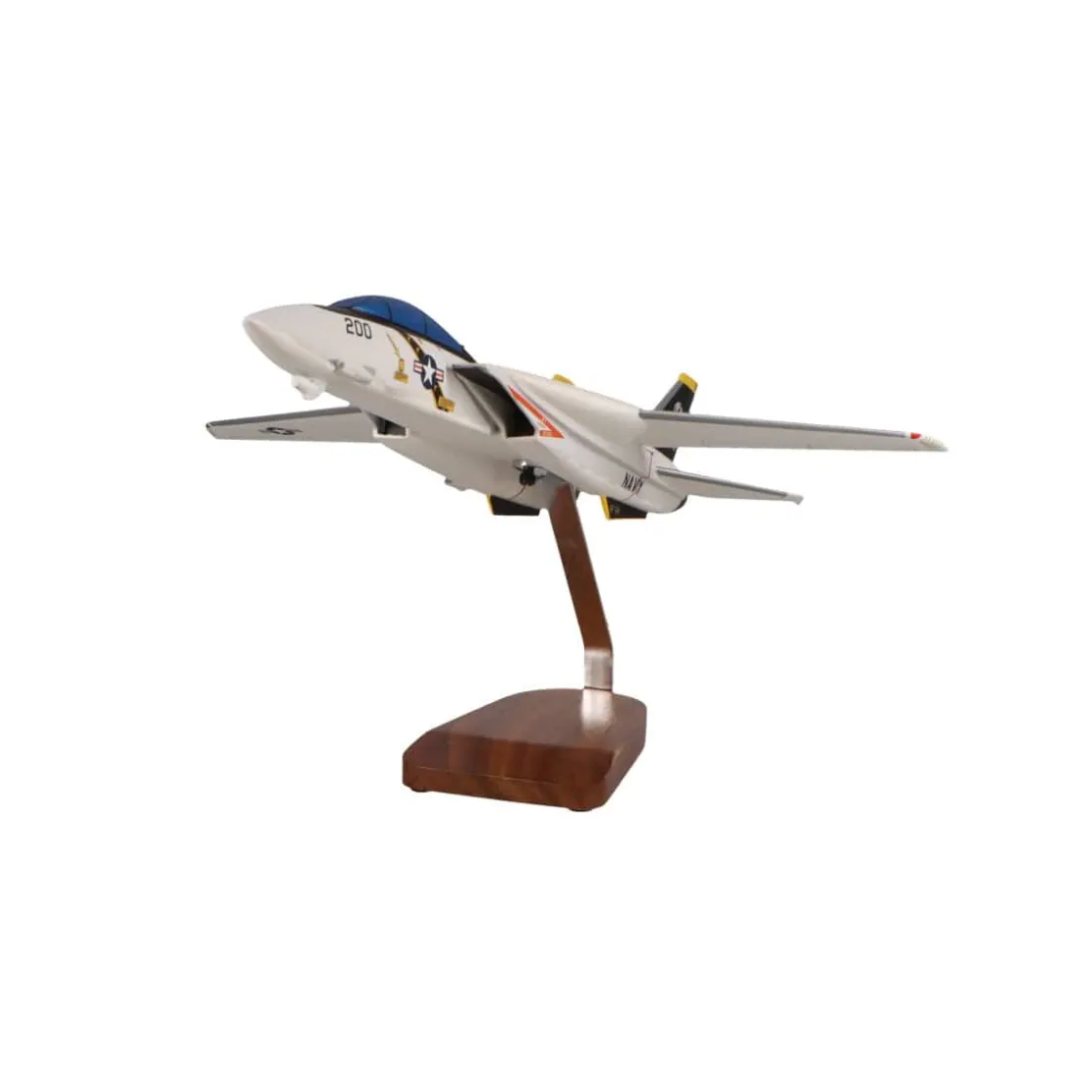 Grumman F-14A Tomcat VF-84 Jolly Rogers Large Mahogany Model