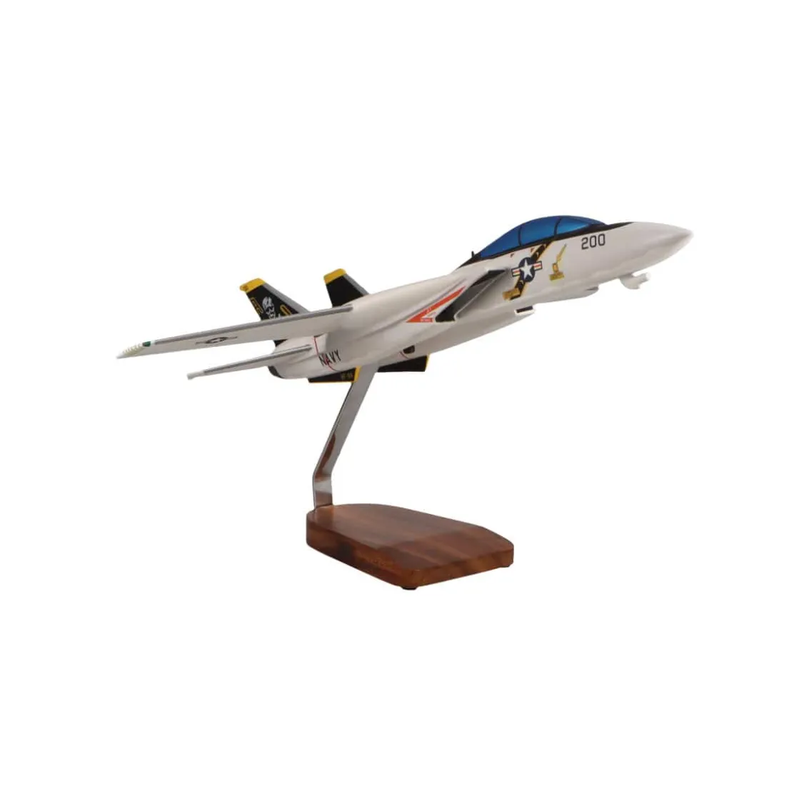 Grumman F-14A Tomcat VF-84 Jolly Rogers Large Mahogany Model
