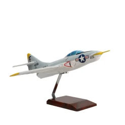 Grumman F9F-8 Cougar Large Mahogany Model