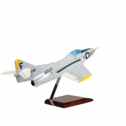 Grumman F9F-8 Cougar Large Mahogany Model