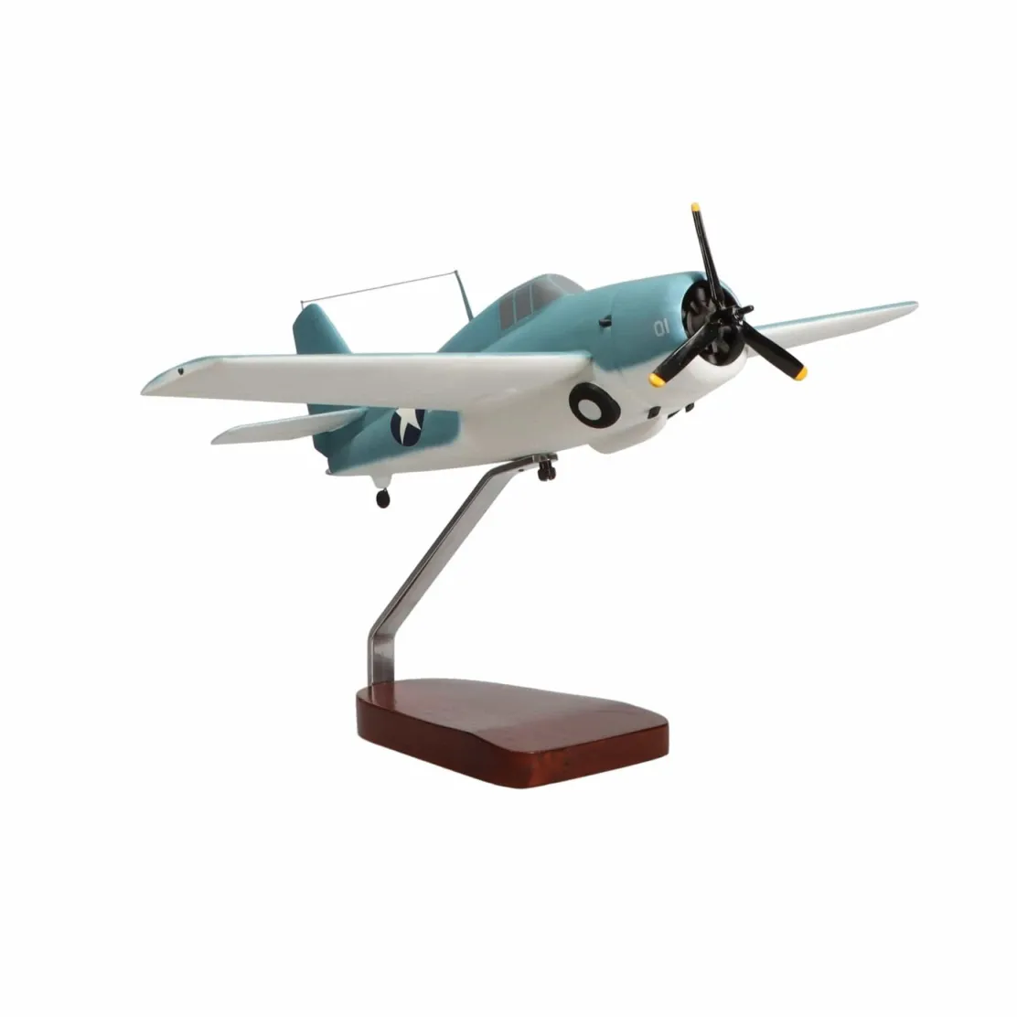 Grumman F4F Wildcat Large Mahogany Model