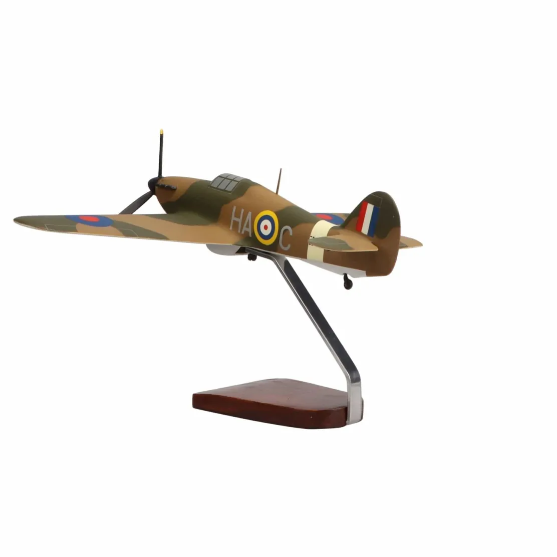 Hawker Hurricane Large Mahogany Model