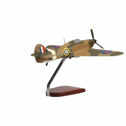 Hawker Hurricane Large Mahogany Model
