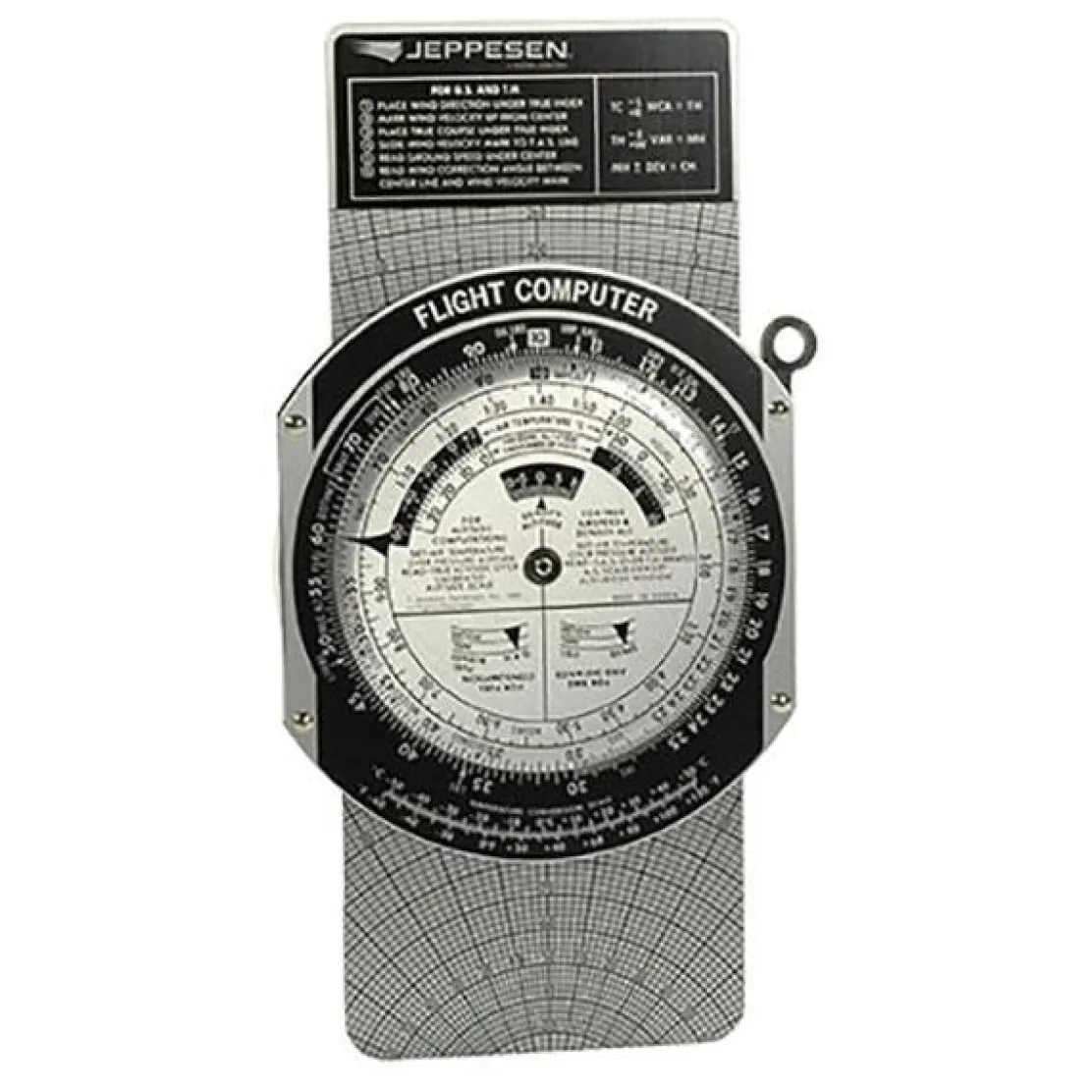 Jeppesen Metal E6-B Flight Computer: Durable Pilot Calculator (CSG)