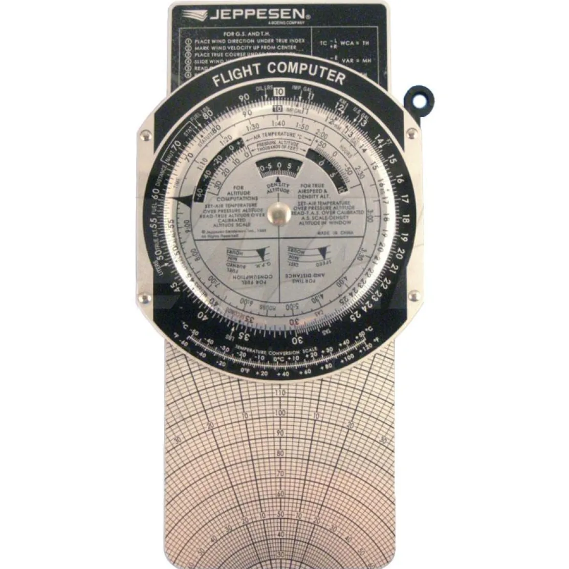 Jeppesen Metal E6-B Flight Computer: Durable Pilot Calculator (CSG)