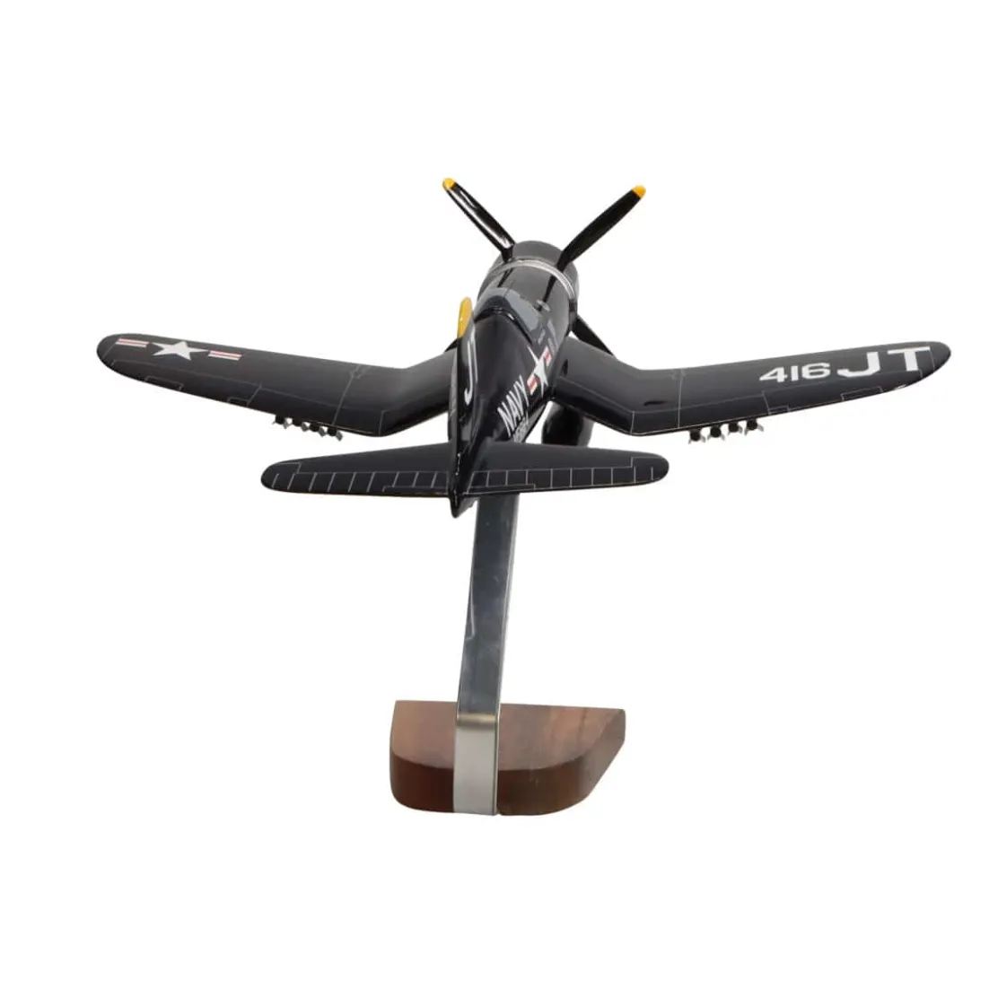 Jim Tobul F4U-4 Corsair Large Mahogany Model