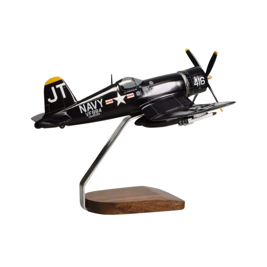 Jim Tobul F4U-4 Corsair Large Mahogany Model