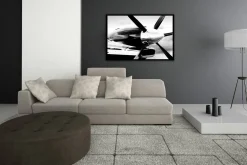 King Air 250 Steven Greenwald Black & White Aviation Art Print