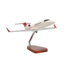 Learjet 40 Large Mahogany Model