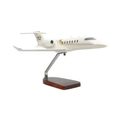 Learjet 70 Large Mahogany Model