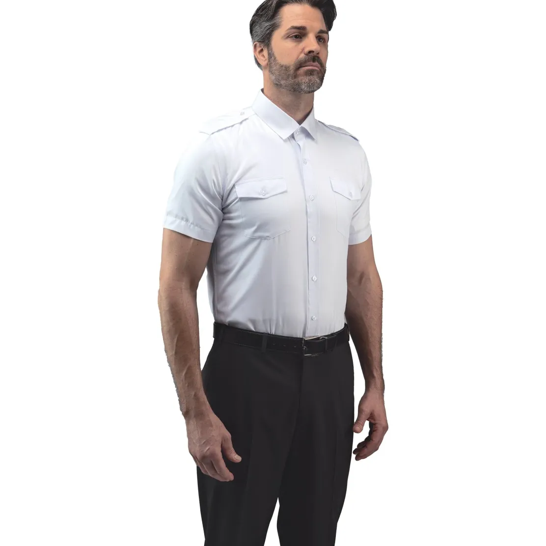 Lift Aviation Flextech Professional Pilot Short Sleeve Shirt (With Eyelets)