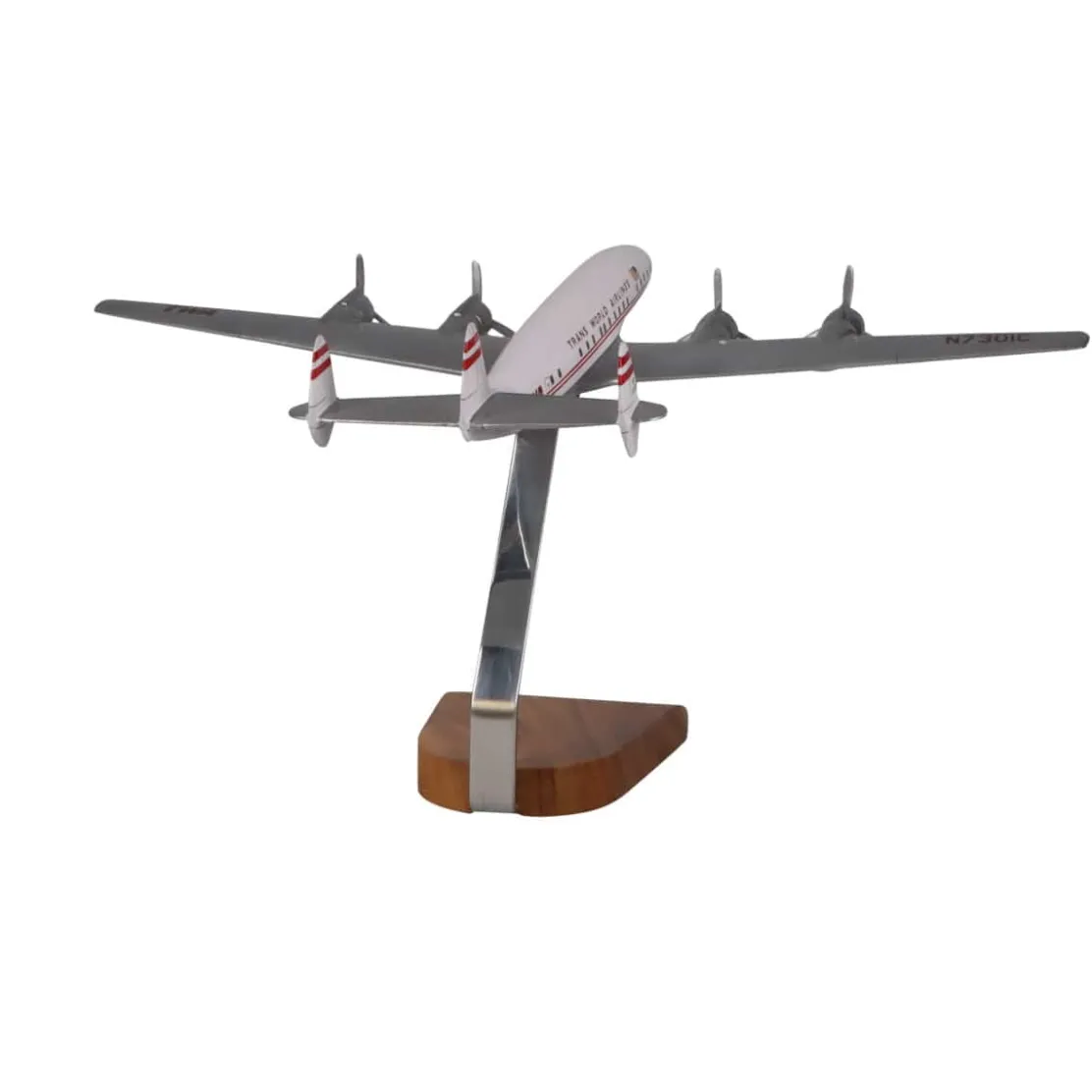 Lockheed L-1649 Starliner TWA (Trans World Airlines) Large Mahogany Model
