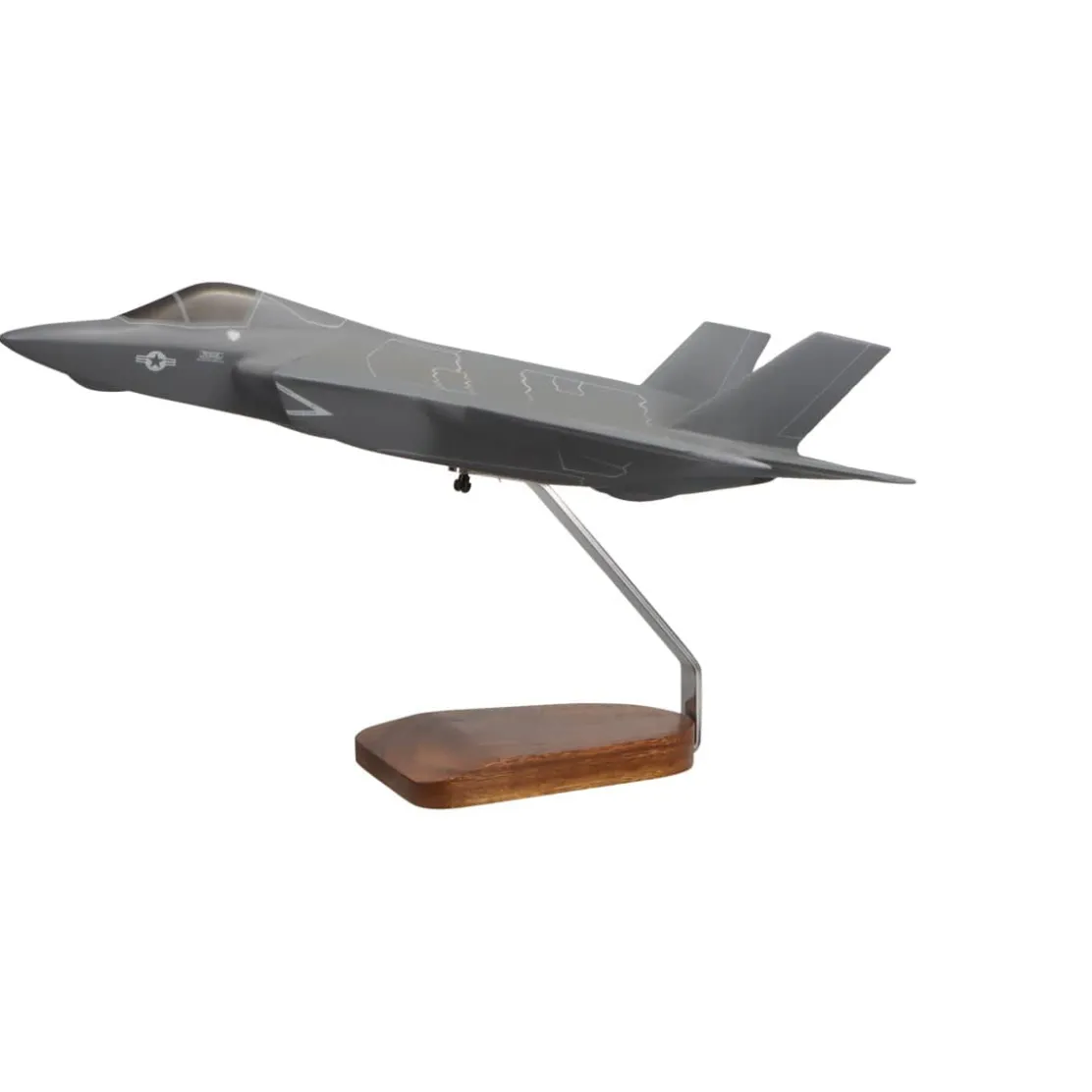 Lockheed Martin F-35B JSF/STOVL U.S. Marine Corps Large Mahogany Model