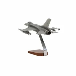 Lockheed Martin F-16 Fighting Falcon Clear Canopy w/Full Armament Large Mahogany Model