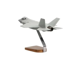 Lockheed Martin F-35 Lightning Clear Canopy Large Mahogany Model
