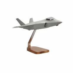 Lockheed Martin F-35 Lightning Clear Canopy Large Mahogany Model
