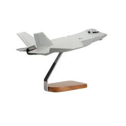Lockheed Martin F-35 Lightning Clear Canopy Large Mahogany Model