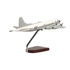 Lockheed Martin P-3C Orion (Hi-Vis White/Grey) Large Mahogany Model