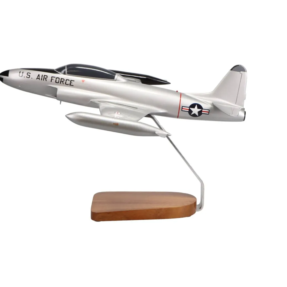 Lockheed T-33 Shooting Star Large Mahogany Model