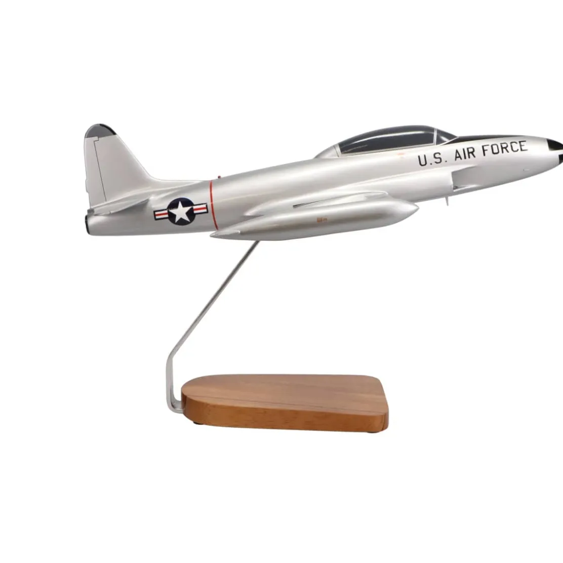 Lockheed T-33 Shooting Star Large Mahogany Model