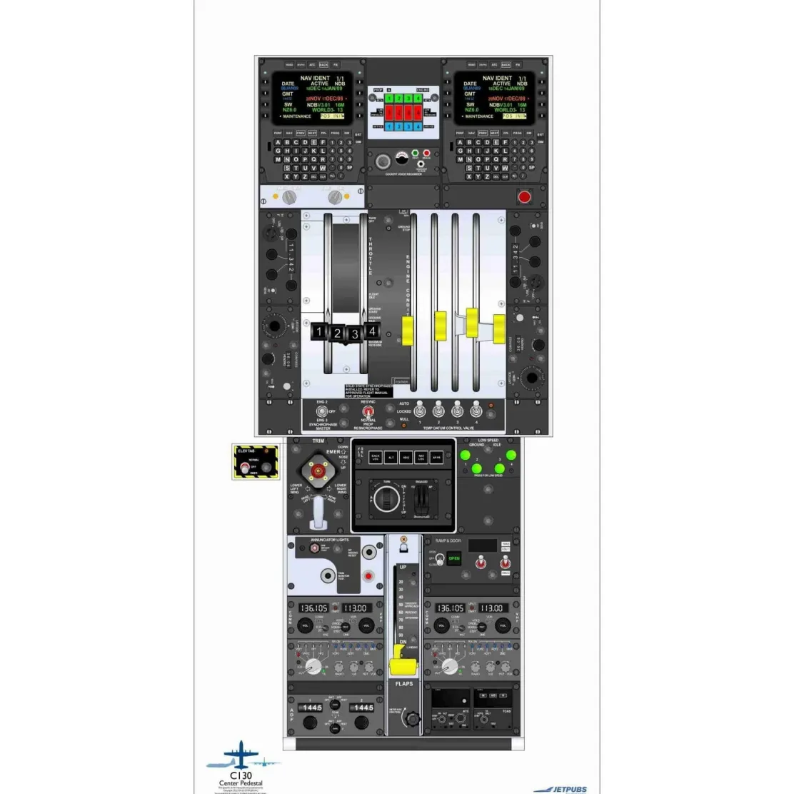 Lockheed 18" x 36" Cockpit Posters for Pilot Training