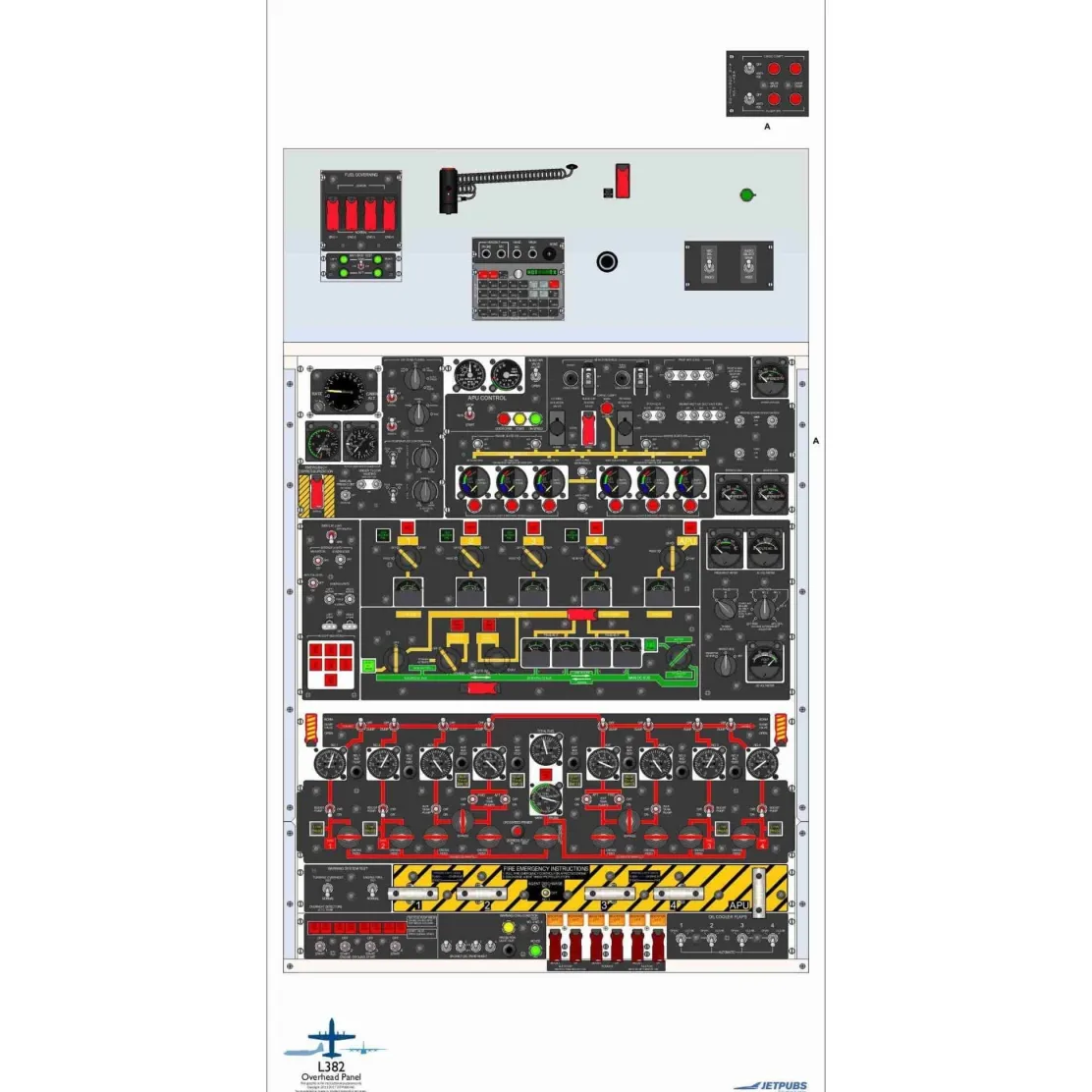 Lockheed 18" x 36" Cockpit Posters for Pilot Training