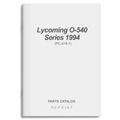 Lycoming O-540 Series 1994 Parts Catalog PC-415-1 (PC-415-1)