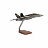 McDonnell Douglas F/A-18E Super Hornet w/Armaments Clear Canopy Large Mahogany Model