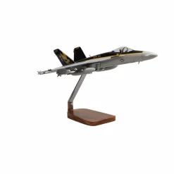 McDonnell Douglas F/A-18E Super Hornet w/Armaments Clear Canopy Large Mahogany Model