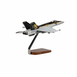 McDonnell Douglas F/A-18E Super Hornet w/Armaments Clear Canopy Large Mahogany Model