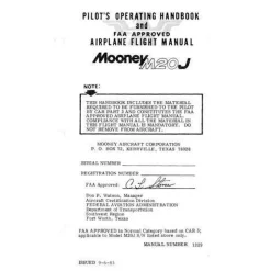 Mooney M20J Pilot's Operating Handbook (part# 1229)