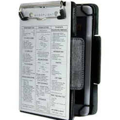 MyGoFlight Premium Leather iPad Rotating Folio Kneeboard for Pilots