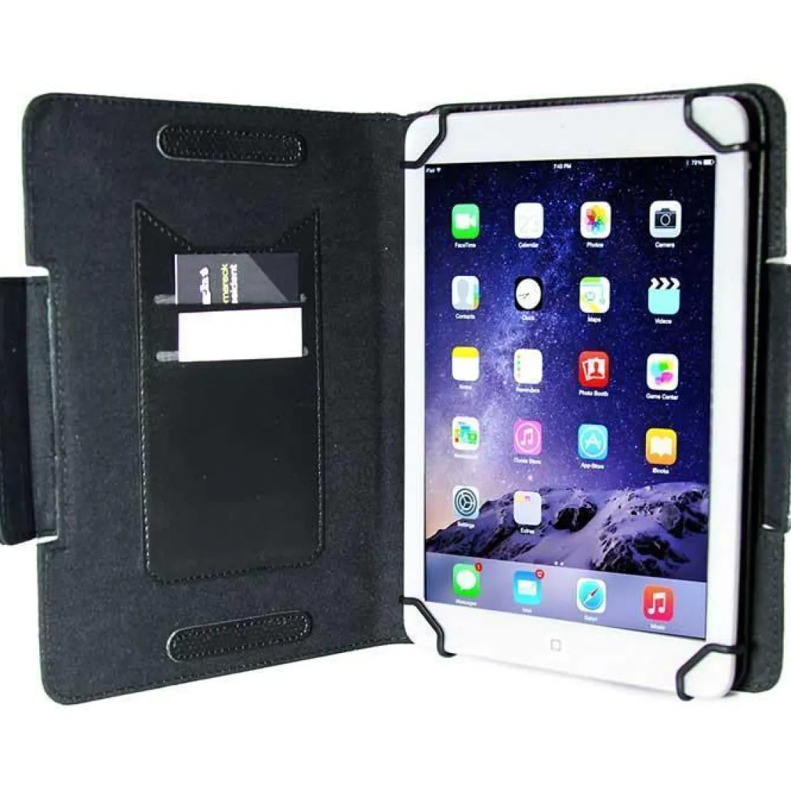 MyGoFlight Premium Leather iPad Rotating Folio Kneeboard for Pilots