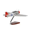 North American AT-6G Texan U.S. Air Force (Silver) Large Mahogany Model