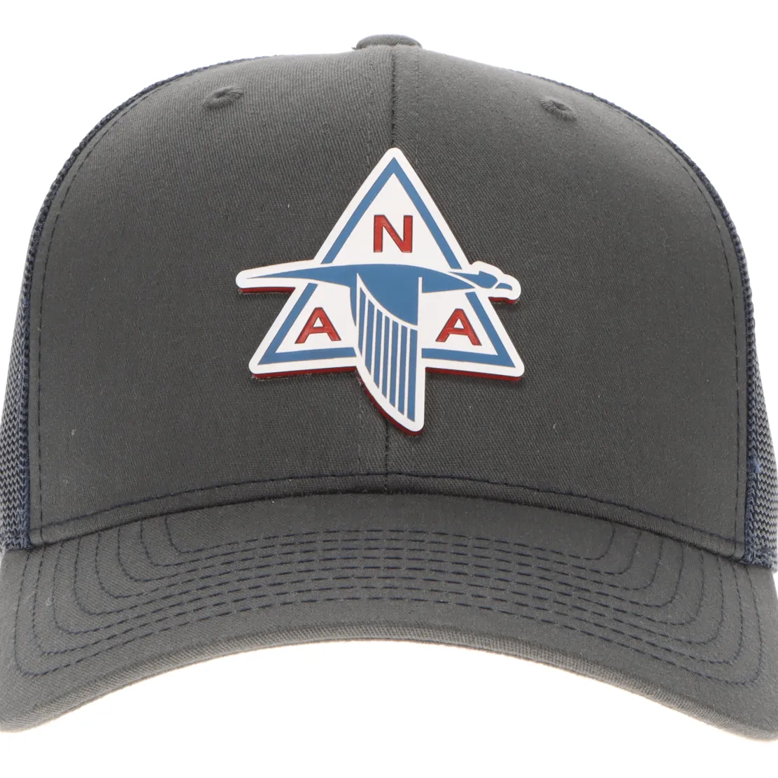North American Aviation Logo Richardson 112 Velocity Trucker Hat - Red/White/Blue