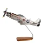 North American P-51D Mustang "Big Beautiful Doll" Large Mahogany Model
