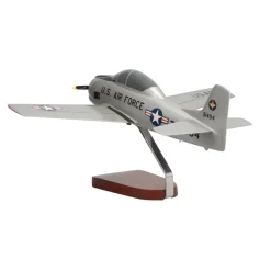 North American T-28A Trojan U.S. Air Force Large Mahogany Model