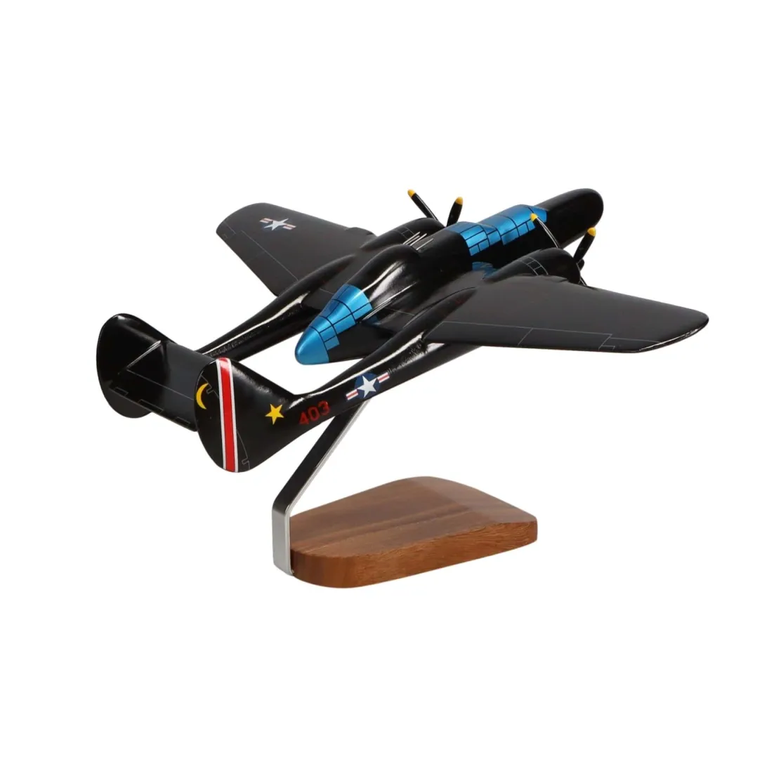 Northrop P-61B Black Widow Large Mahogany Model