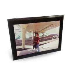 Personalized Aviation Achievement Photo Plaque with Desk/Wall Mount