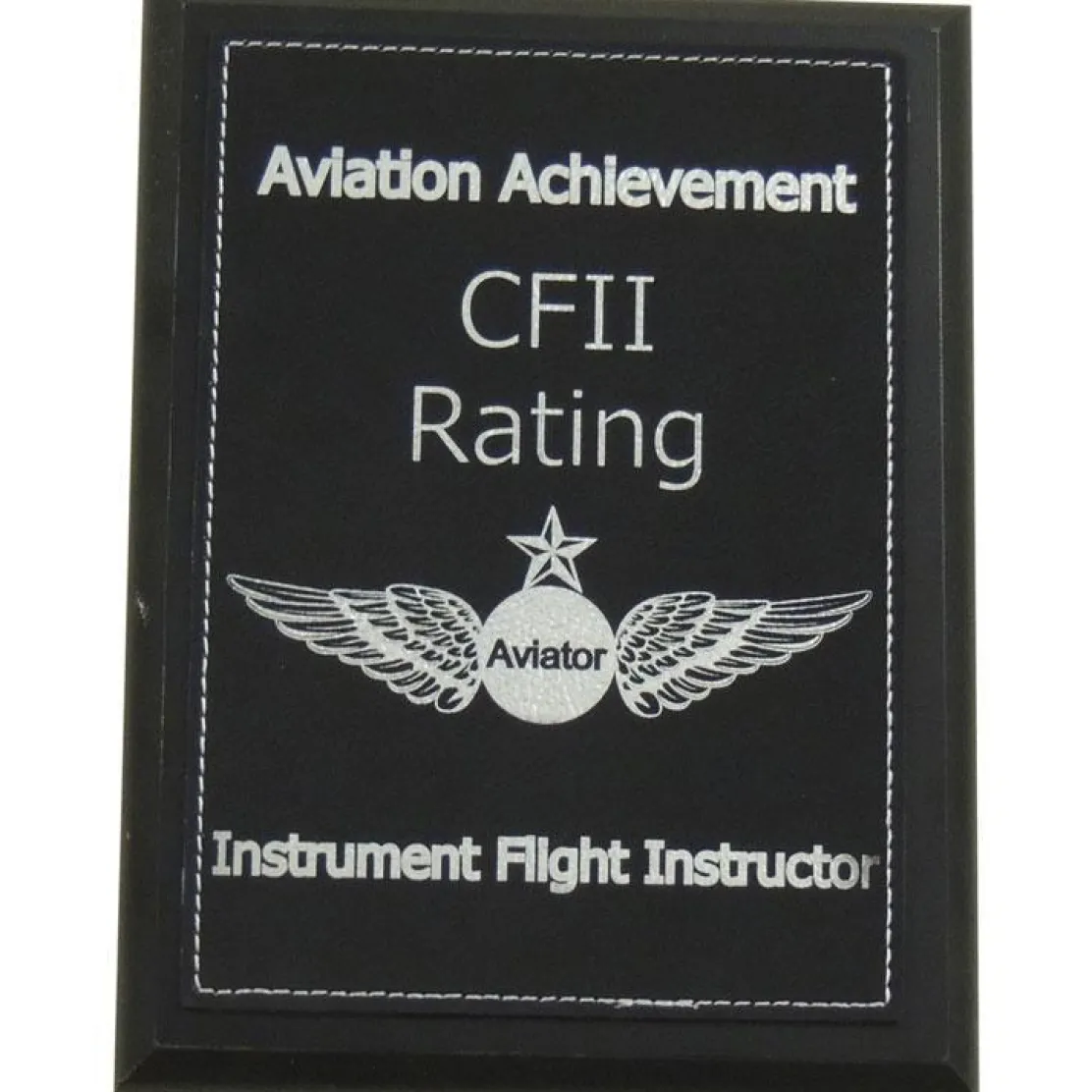 Personalized CFII Aviation Achievement Plaque