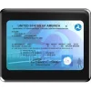 Personalized FAA License Plaque Front Only Black Piano Finish