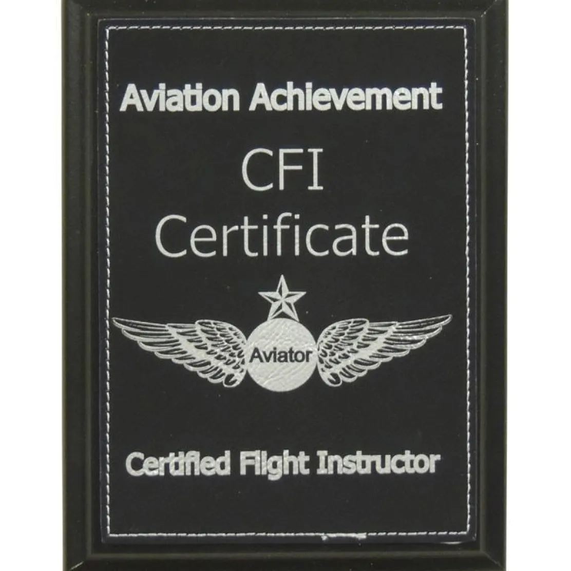 Personalized Handcrafted CFI Achievement Plaque