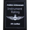 Personalized Instrument Rating Achievement Plaque