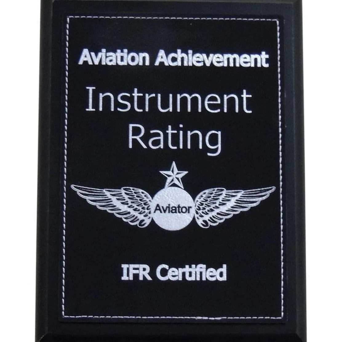 Personalized Instrument Rating Achievement Plaque