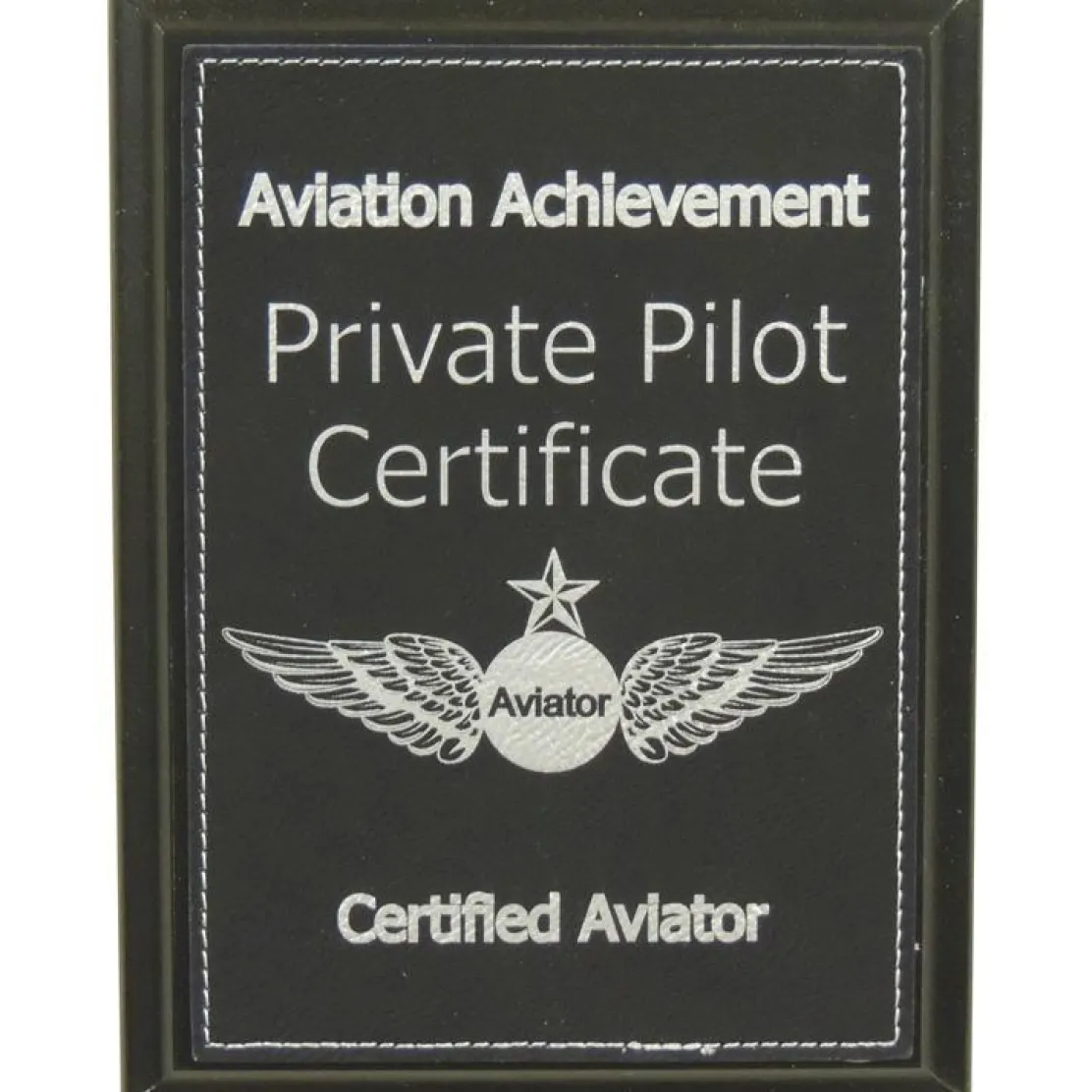 Personalized Private Pilot Certificate Achievement Plaque
