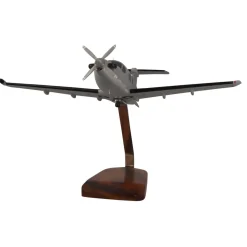 Pilatus PC-12 U-28A Military Large Mahogany Model